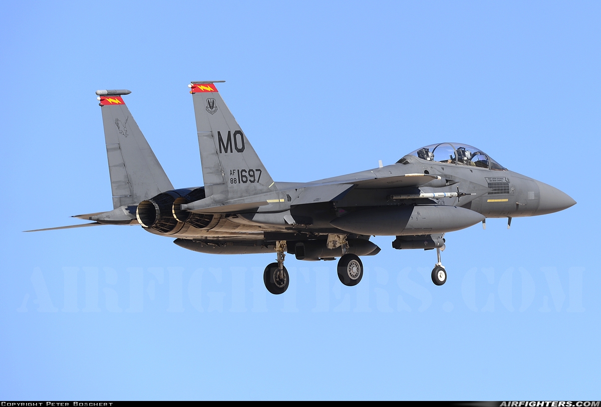 USA - Air Force McDonnell Douglas F-15E Strike Eagle 88-1697 at Las Vegas - Nellis AFB (LSV / KLSV), USA