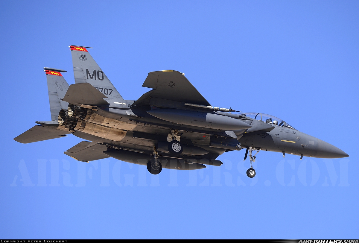 USA - Air Force McDonnell Douglas F-15E Strike Eagle 88-1707 at Las Vegas - Nellis AFB (LSV / KLSV), USA