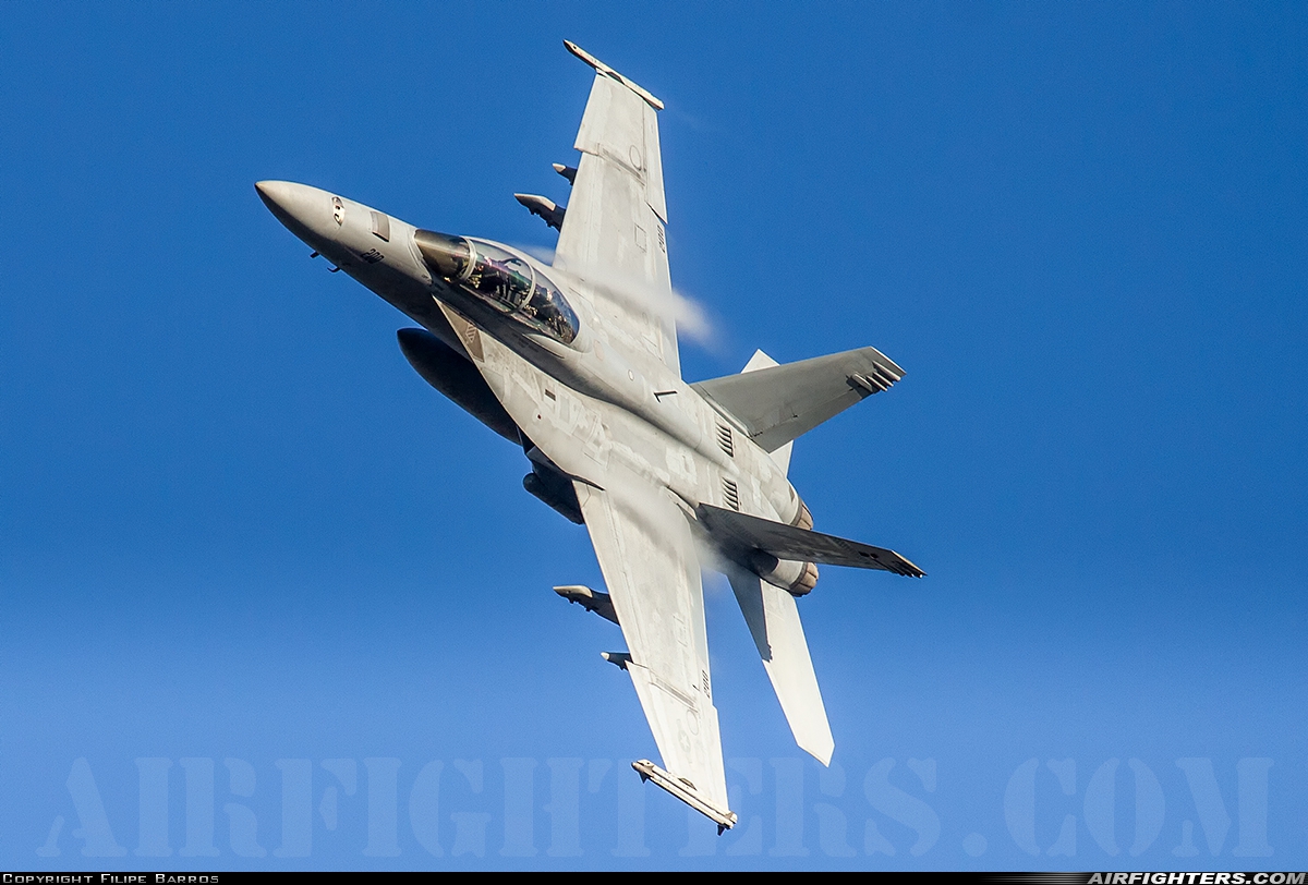 USA - Navy Boeing F/A-18F Super Hornet 166797 at Monte Real (BA5) (LPMR), Portugal
