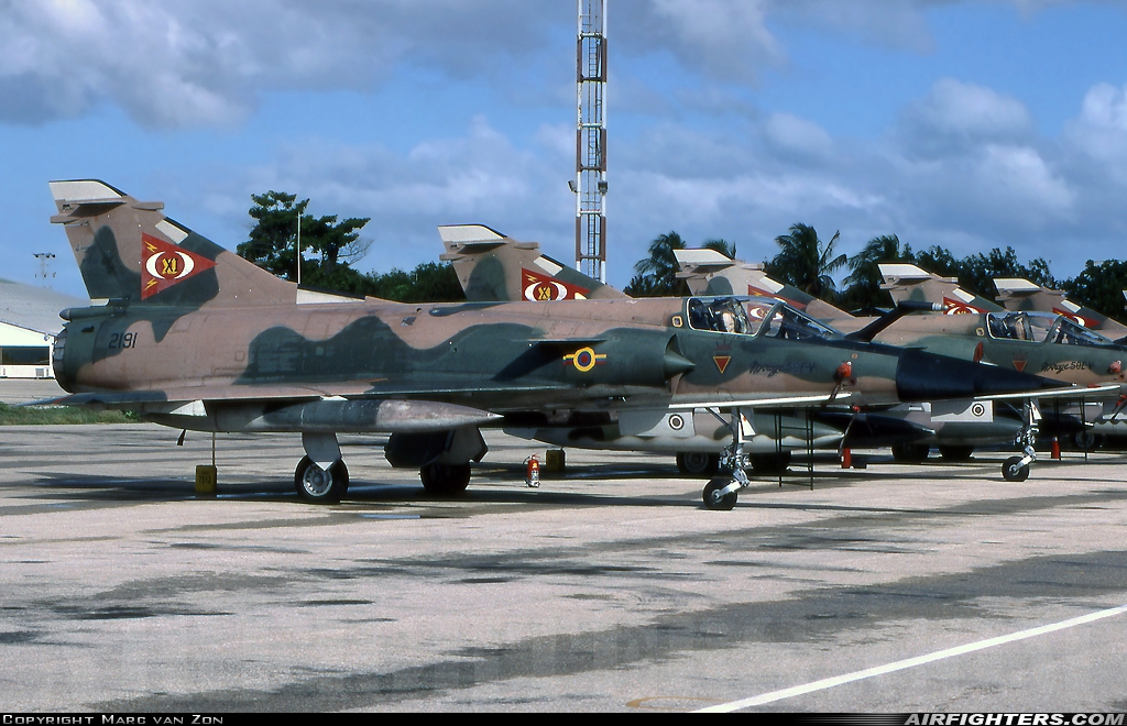 Venezuela - Air Force Dassault Mirage 5VEF 2191 at Margarita (Porlamar) - Del Caribe International / General Santiago Marino (PMV / SVMG), Venezuela