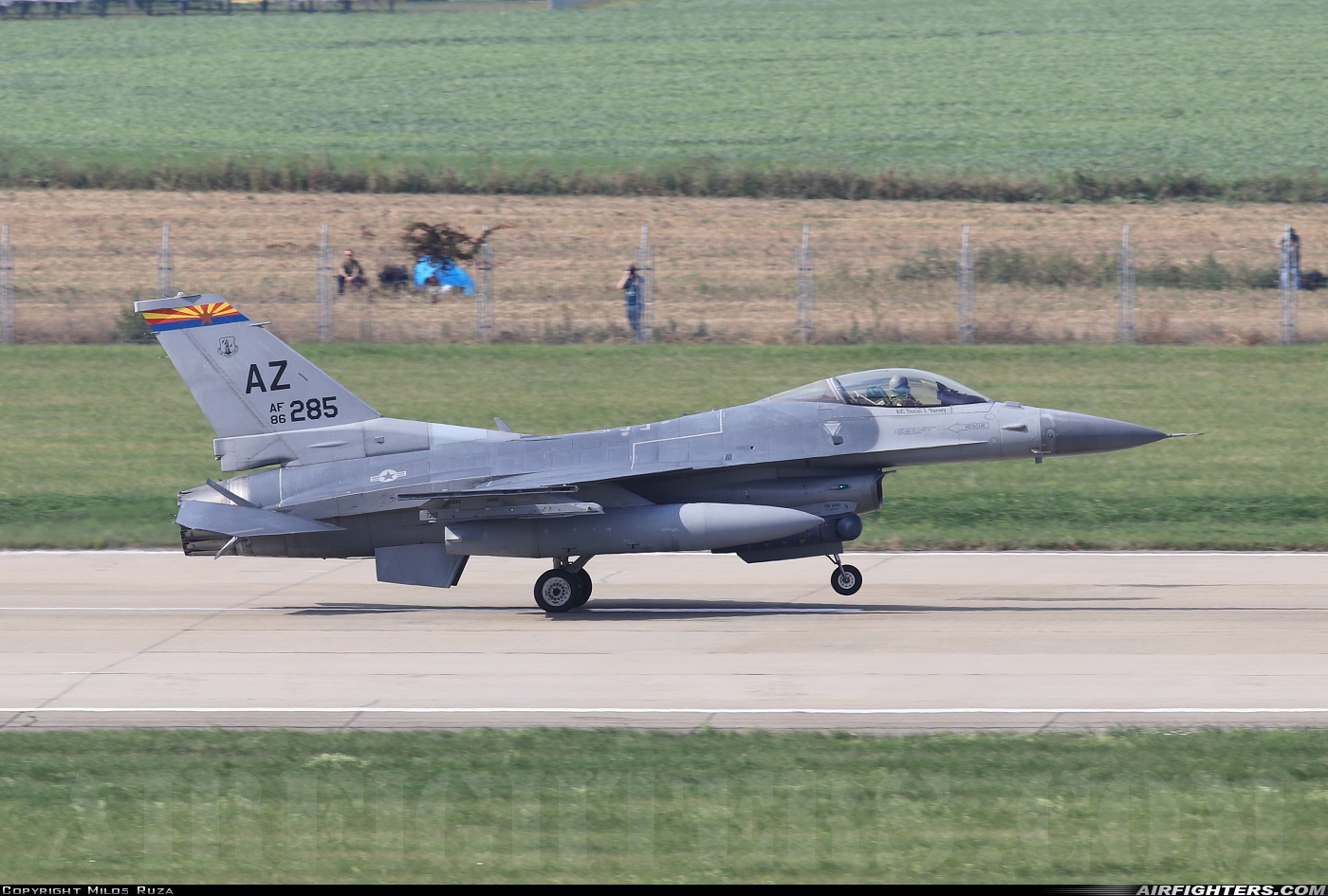 USA - Air Force General Dynamics F-16C Fighting Falcon 86-0285 at Ostrava - Mosnov (OSR / LKMT), Czech Republic