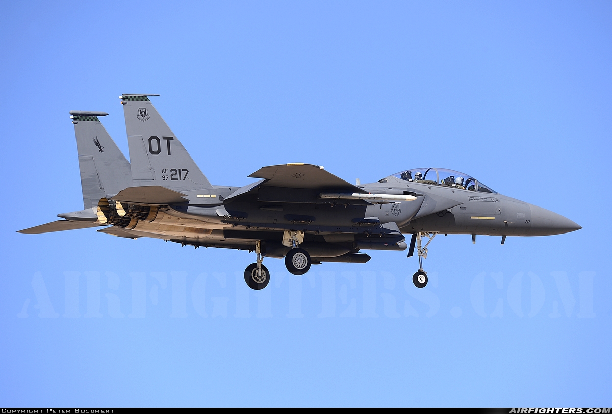 USA - Air Force McDonnell Douglas F-15E Strike Eagle 97-0217 at Las Vegas - Nellis AFB (LSV / KLSV), USA