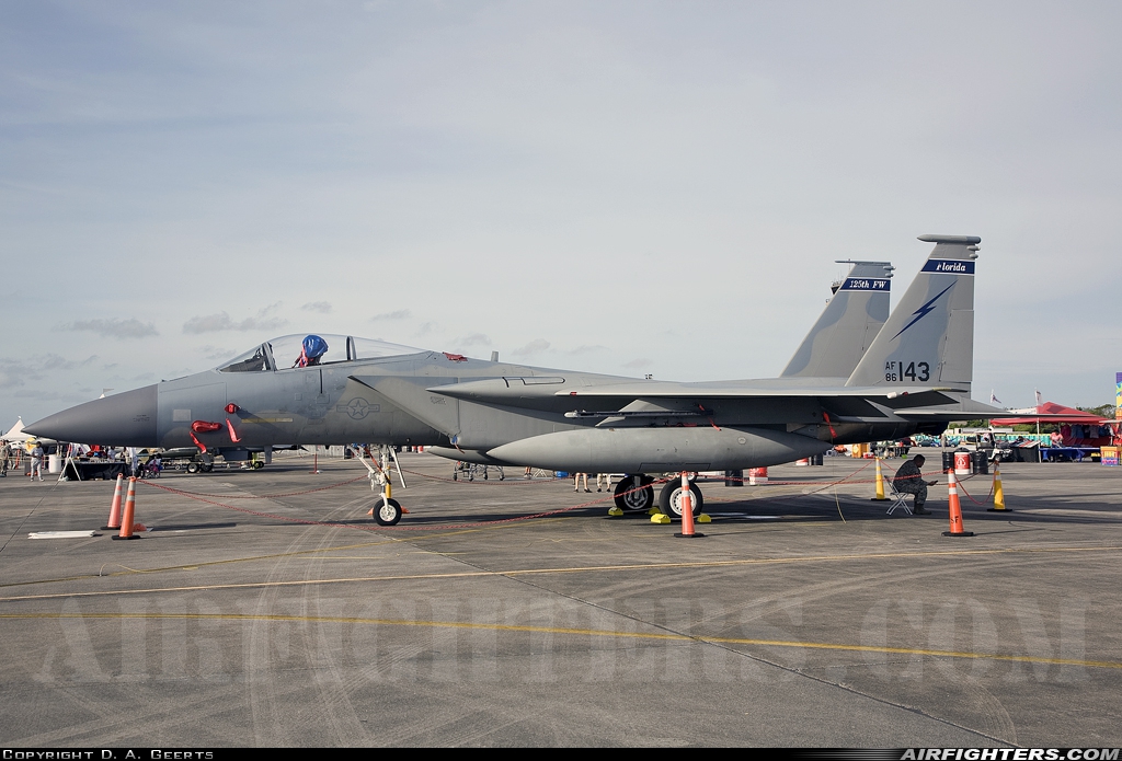 USA - Air Force McDonnell Douglas F-15C Eagle 86-0143 at Homestead - Dade County-Homestead Regional (Homestead AFB) (HST / KHST), USA