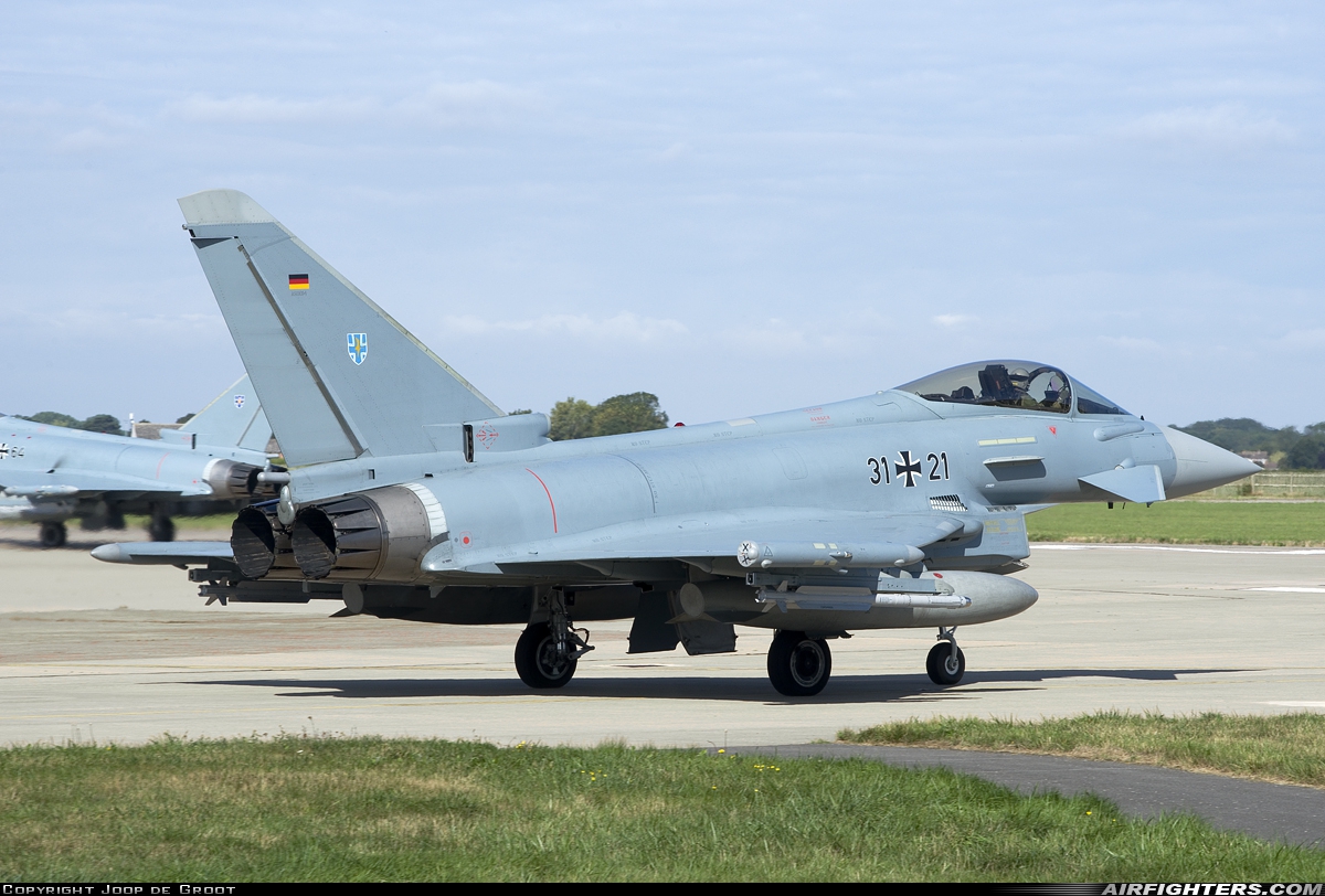Germany - Air Force Eurofighter EF-2000 Typhoon S 31+21 at Coningsby (EGXC), UK