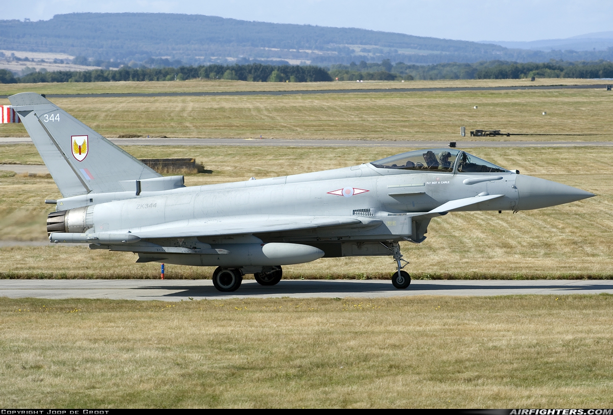 UK - Air Force Eurofighter Typhoon FGR4 ZK344 at Lossiemouth (LMO / EGQS), UK