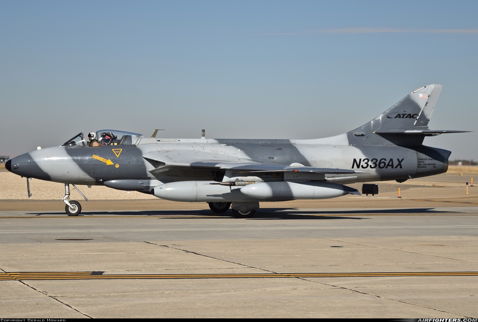 Company Owned - Airborne Tactical Advantage Company (ATAC) Hawker Hunter F58 N336AX at Boise - Air Terminal / Gowen Field (Municipal) (BOI / KBOI), USA