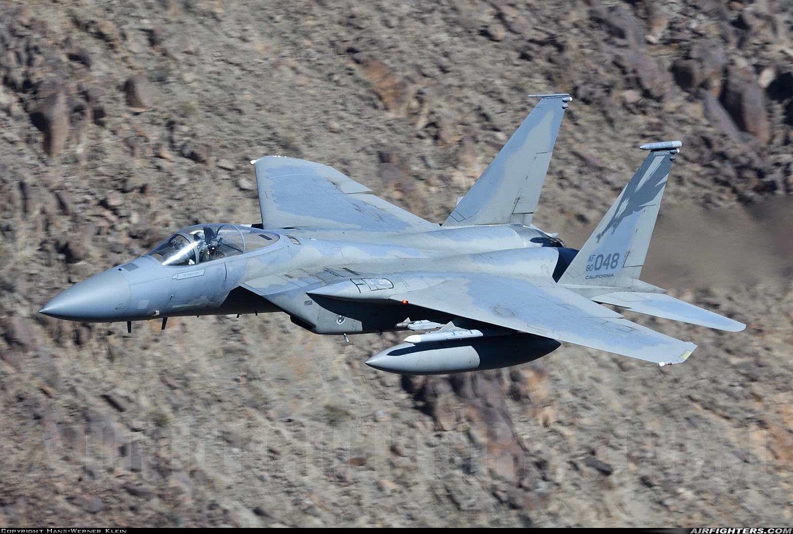 USA - Air Force McDonnell Douglas F-15C Eagle 80-0048 at Off-Airport - Rainbow Canyon area, USA