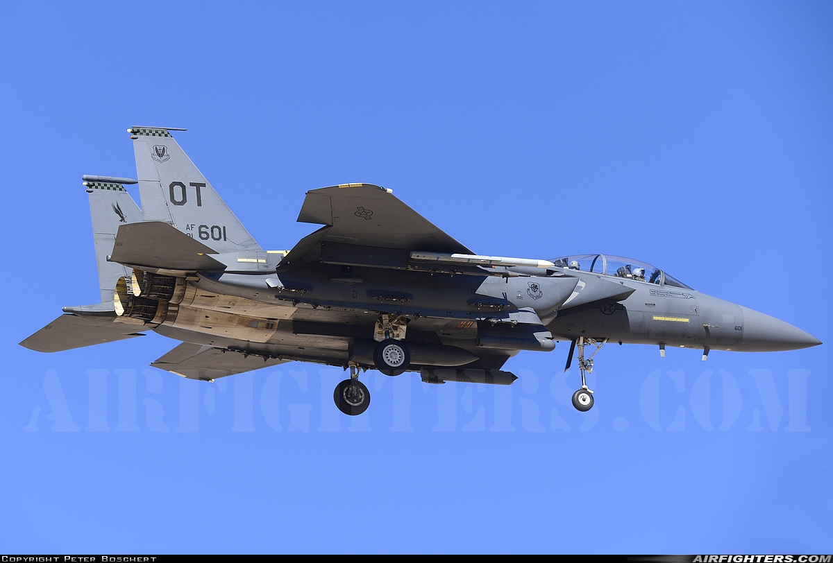 USA - Air Force McDonnell Douglas F-15E Strike Eagle 91-0601 at Las Vegas - Nellis AFB (LSV / KLSV), USA