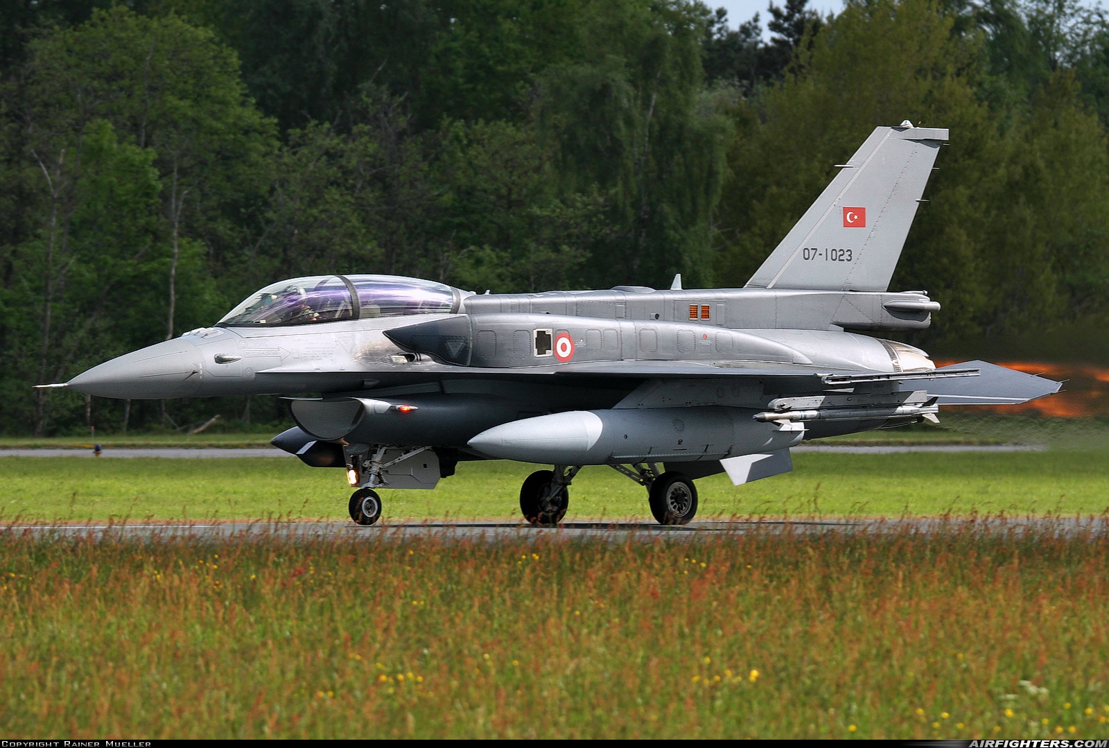 Türkiye - Air Force General Dynamics F-16D Fighting Falcon 07-1023 at Wittmundhafen (Wittmund) (ETNT), Germany