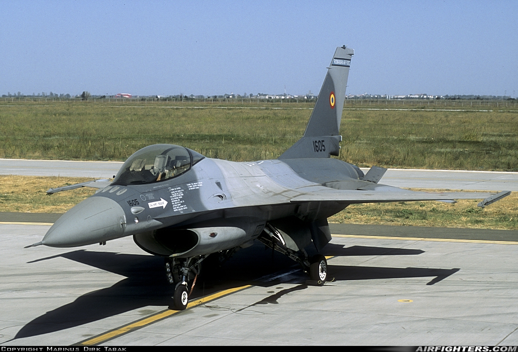 Romania - Air Force General Dynamics F-16AM Fighting Falcon 1605 at Fetesti - Cocargeaua (LRFT), Romania