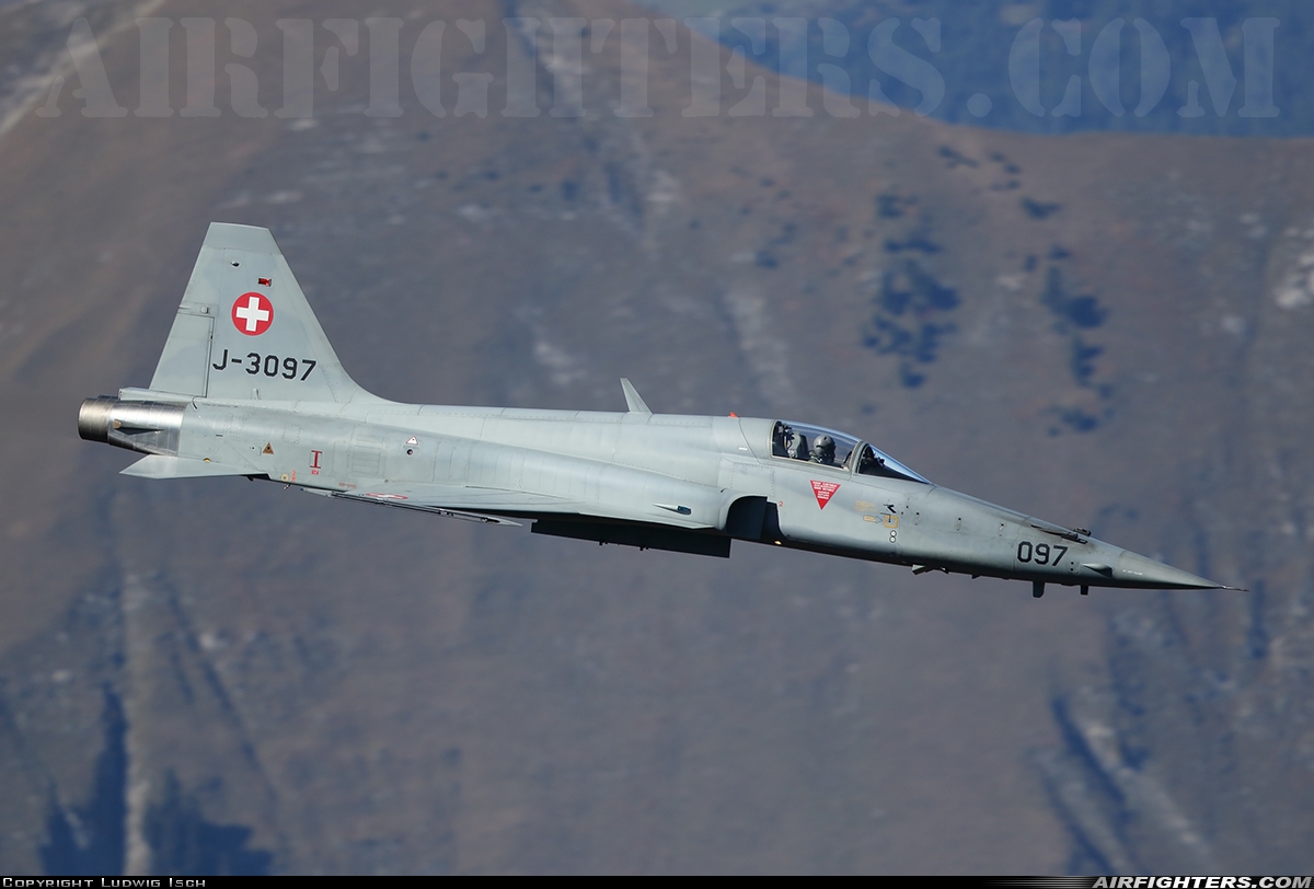 Switzerland - Air Force Northrop F-5E Tiger II J-3097 at Off-Airport - Axalp, Switzerland