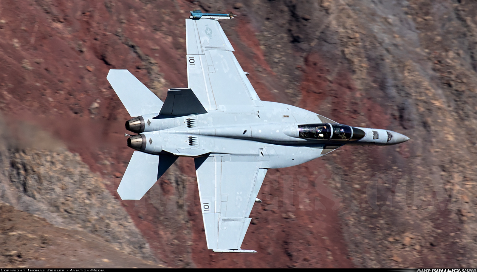 USA - Navy Boeing F/A-18F Super Hornet 166975 at Off-Airport - Rainbow Canyon area, USA