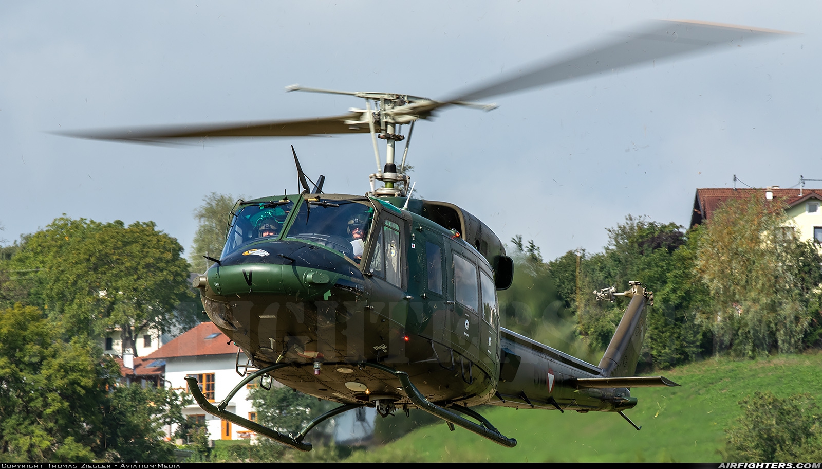 Austria - Air Force Agusta-Bell AB-212 5D-HV at Off-Airport - Gmunden, Austria