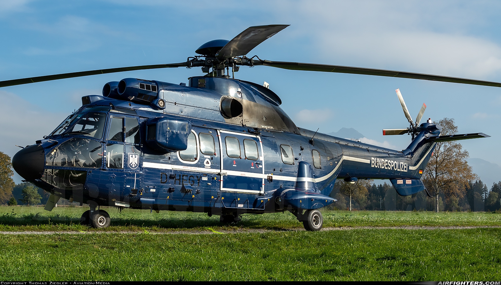 Germany - Bundespolizei Aerospatiale AS-332L1 Super Puma D-HEGY at Off-Airport - Bernau, Germany