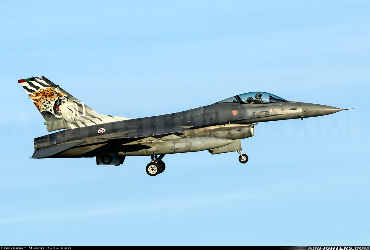 Portugal - Air Force General Dynamics F-16AM Fighting Falcon 15105 at Monte Real (BA5) (LPMR), Portugal
