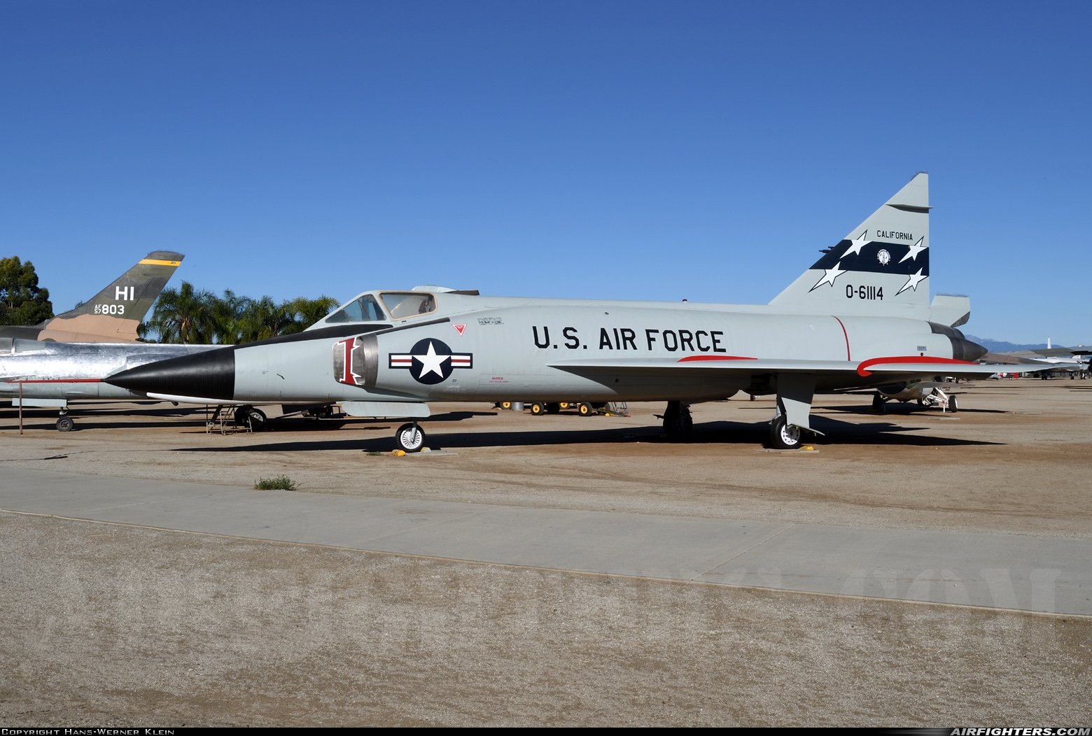 USA - Air Force Convair F-102A Delta Dagger (8-10) 56-1114 at Riverside - March ARB (AFB / Field) (RIV / KRIV), USA
