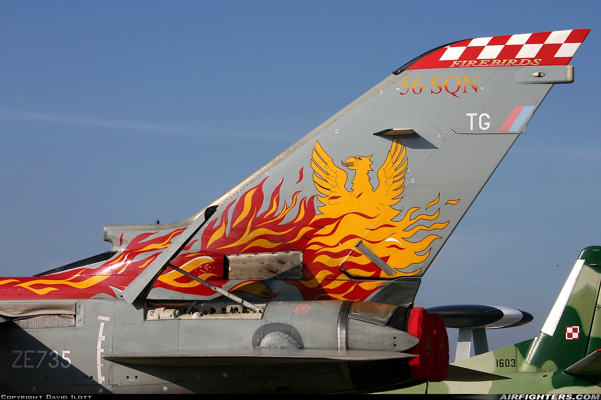 UK - Air Force Panavia Tornado F3(T) ZE735 at Leuchars (St. Andrews) (ADX / EGQL), UK