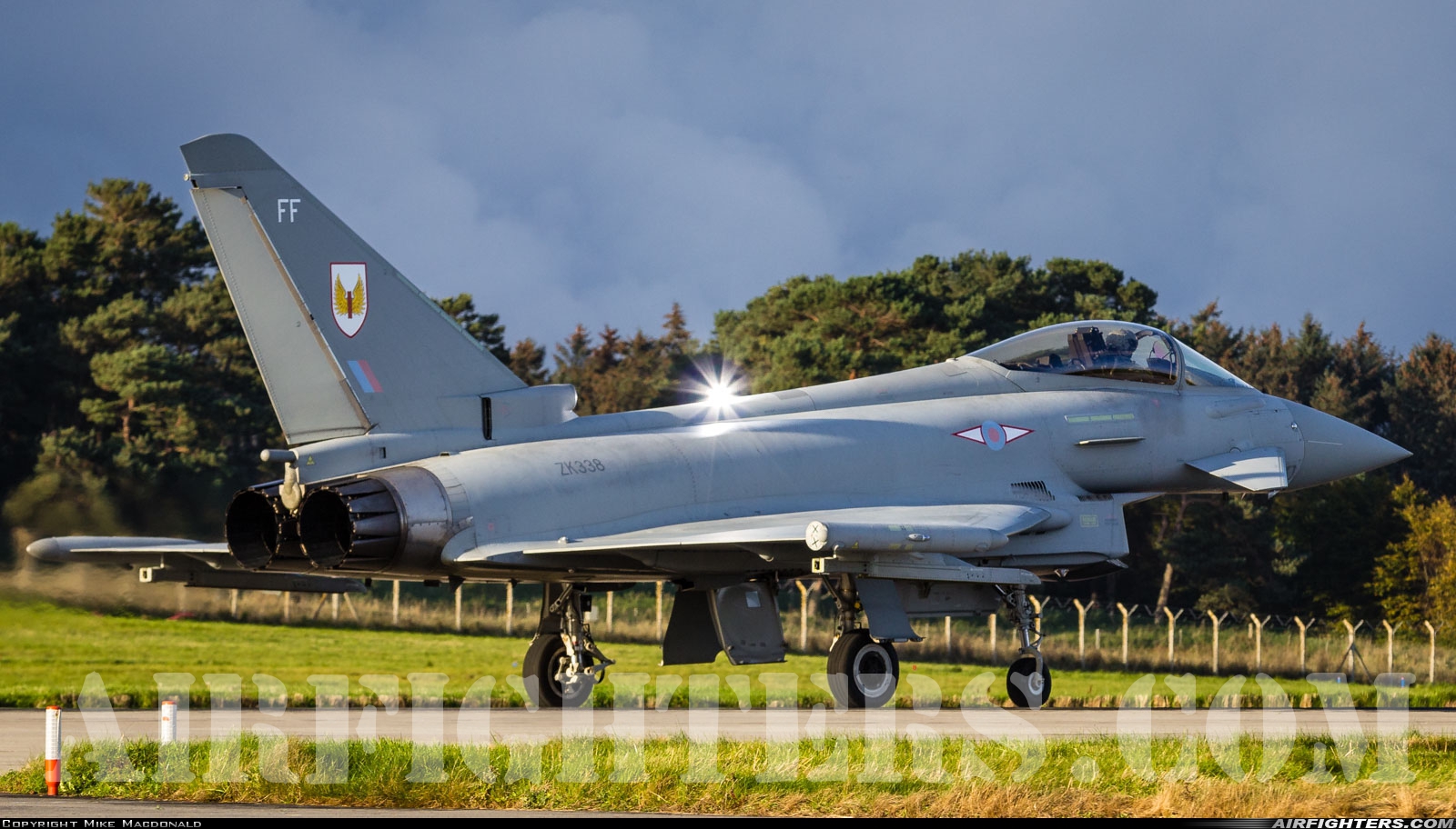 UK - Air Force Eurofighter Typhoon FGR4 ZK338 at Lossiemouth (LMO / EGQS), UK