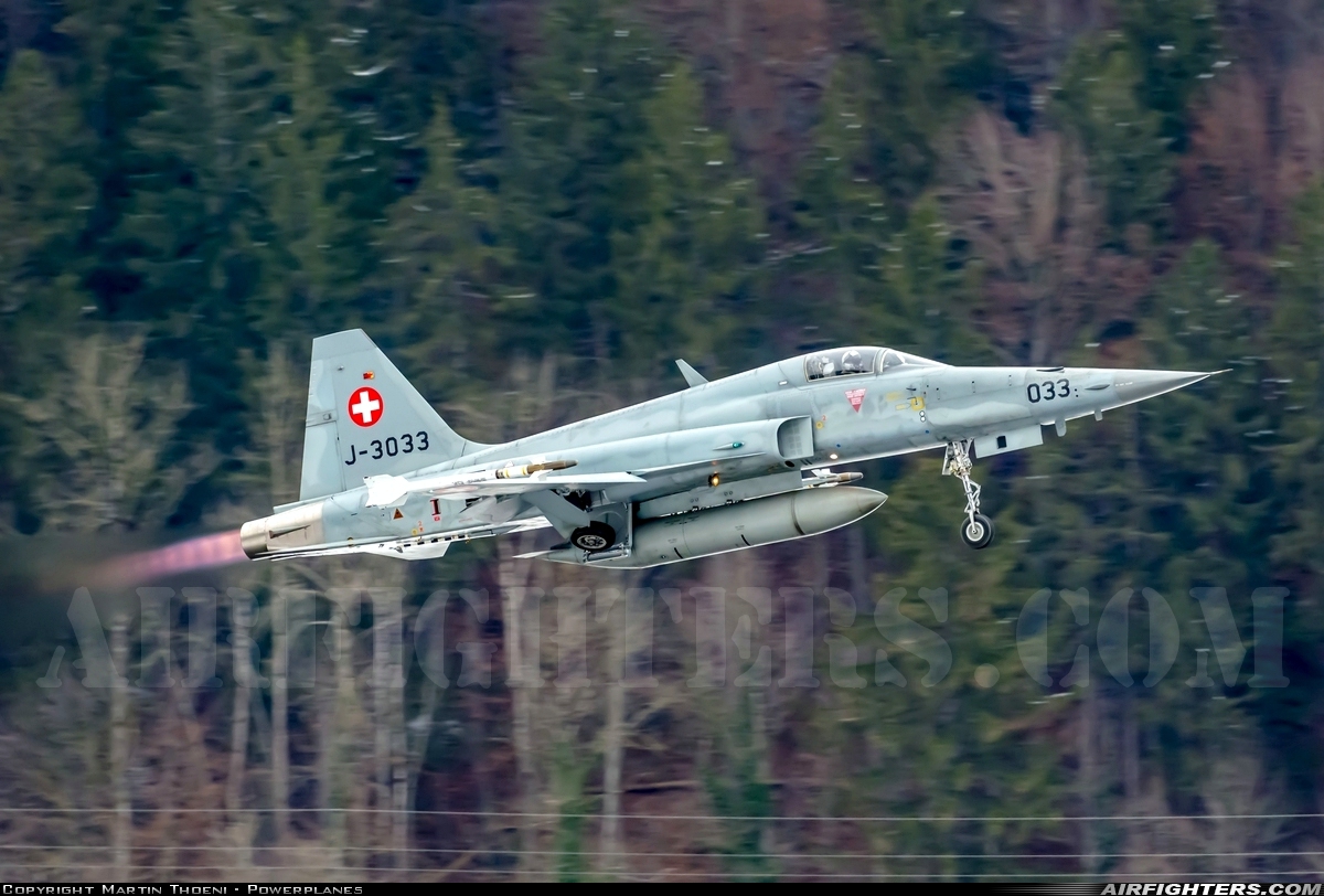 Switzerland - Air Force Northrop F-5E Tiger II J-3033 at Meiringen (LSMM), Switzerland