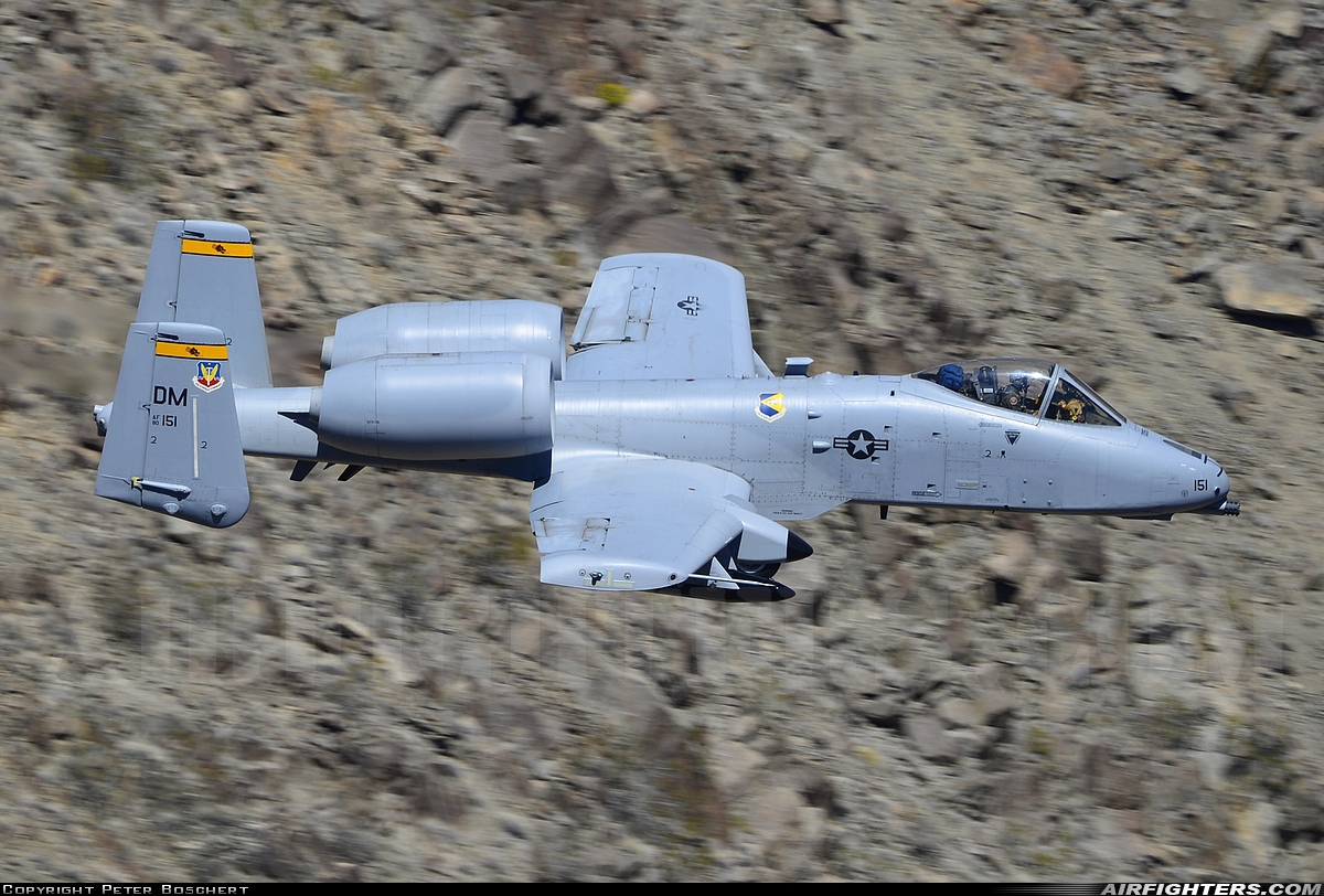 USA - Air Force Fairchild A-10C Thunderbolt II 80-0151 at Off-Airport - Rainbow Canyon area, USA