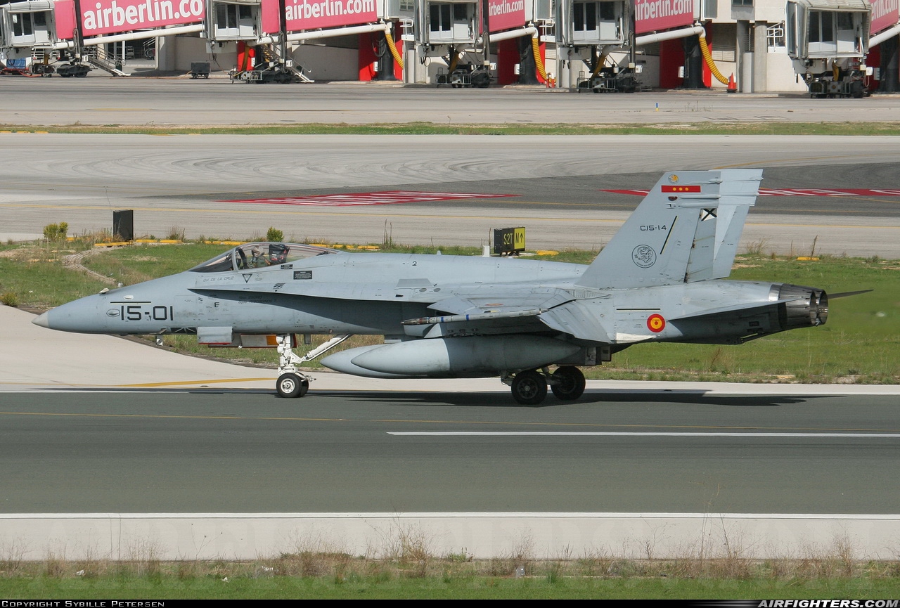 Spain - Air Force McDonnell Douglas C-15 Hornet (EF-18A+) C.15-14 at Palma de Mallorca (- Son San Juan) (PMI / LEPA / LESJ), Spain