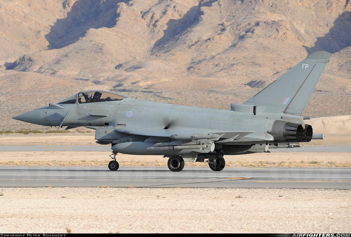 UK - Air Force Eurofighter Typhoon FGR4 ZK337 at Las Vegas - Nellis AFB (LSV / KLSV), USA