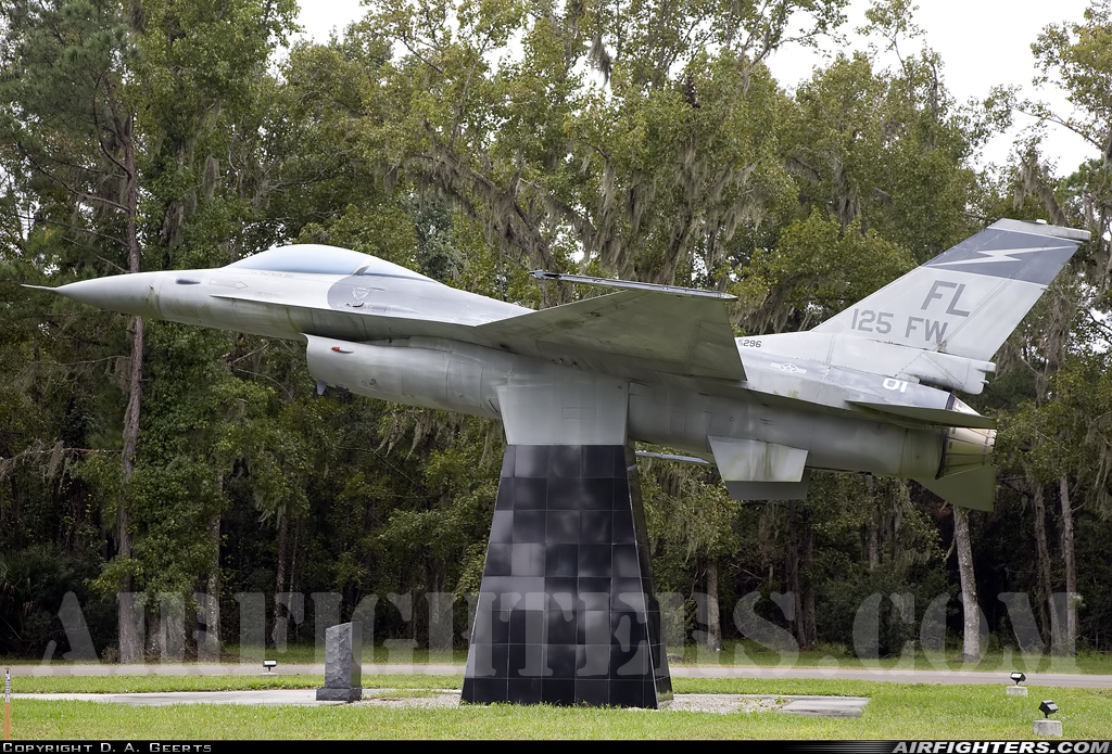 USA - Air Force General Dynamics F-16A Fighting Falcon 79-0296 at Jacksonville - Int. (JAX / KJAX), USA