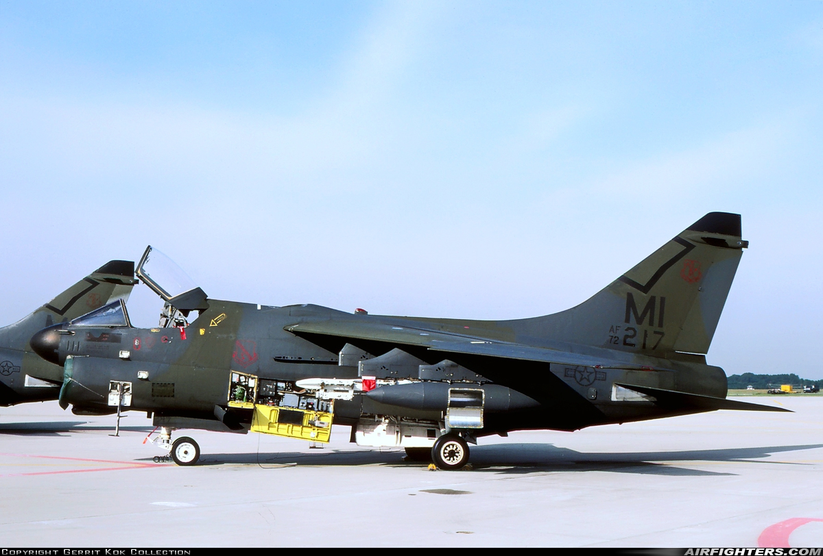 USA - Air Force LTV Aerospace A-7D Corsair II 72-0217 at Mount Clemens - Selfridge ANGB (MTC / KMTC), USA