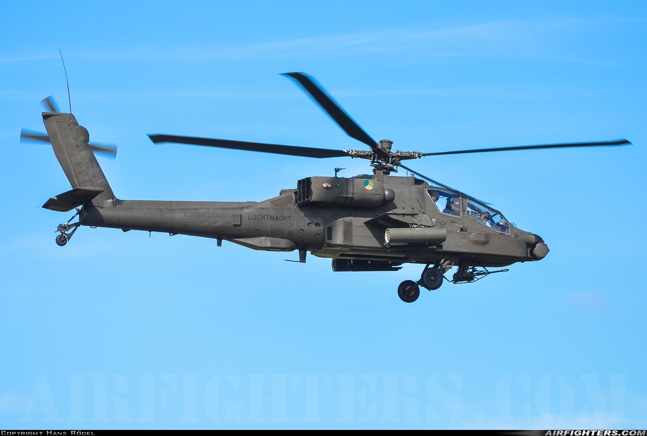 Netherlands - Air Force Boeing AH-64DN Apache Longbow Q-23 at Leeuwarden (LWR / EHLW), Netherlands