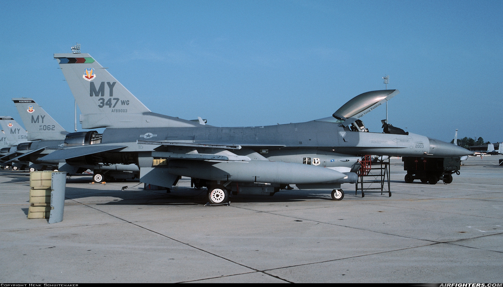 USA - Air Force General Dynamics F-16C Fighting Falcon 89-2003 at Moody AFB (VAD / KVAD), USA