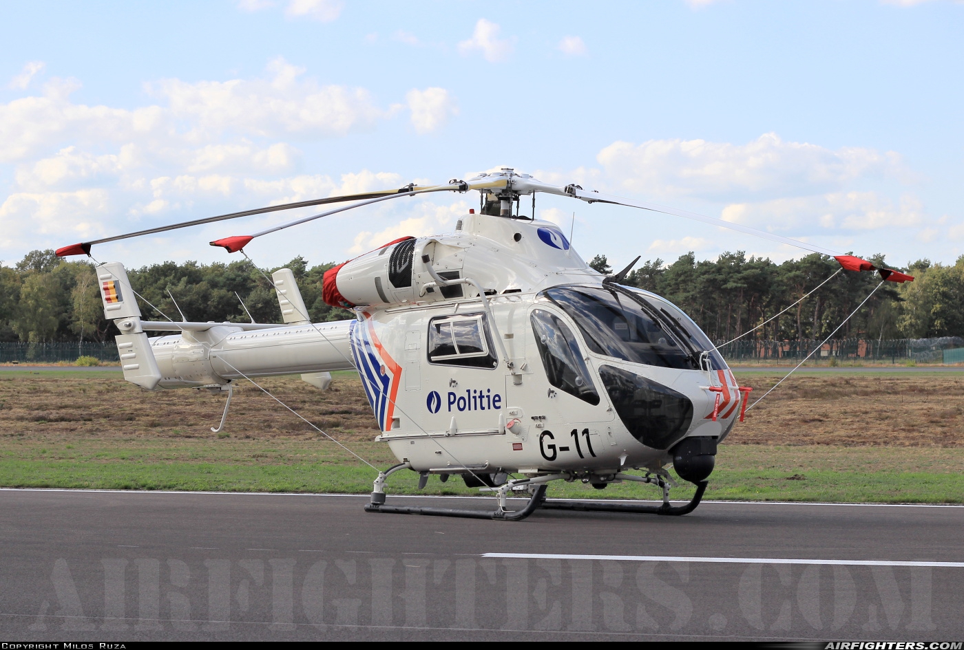 Belgium - Police MD Helicopters MD-902 Explorer G-11 at Kleine Brogel (EBBL), Belgium