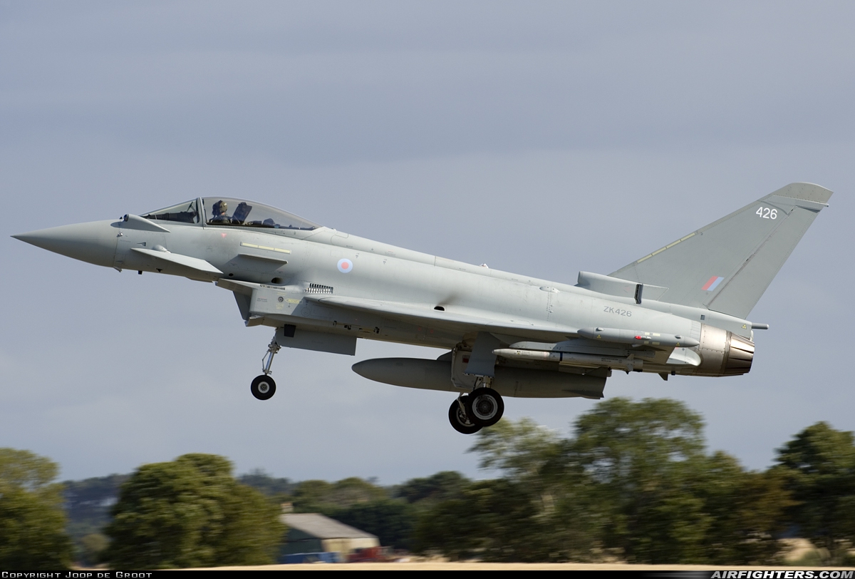 UK - Air Force Eurofighter Typhoon FGR4 ZK426 at Lossiemouth (LMO / EGQS), UK
