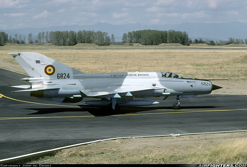 Romania - Air Force Mikoyan-Gurevich MiG-21MF-75 Lancer C 6824 at Graf Ignatievo (LBPG), Bulgaria