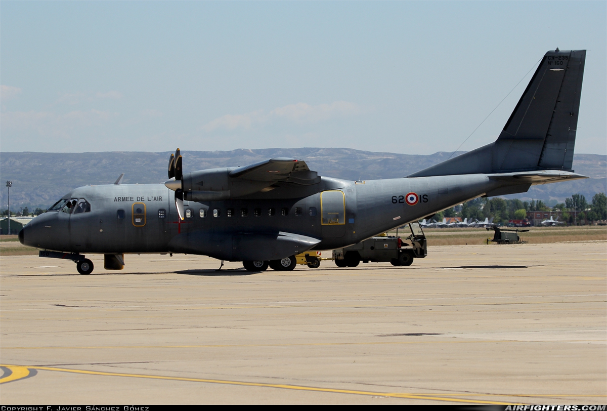 France - Air Force CASA CN235M-200 160 at Zaragoza (ZAZ / LEZG), Spain