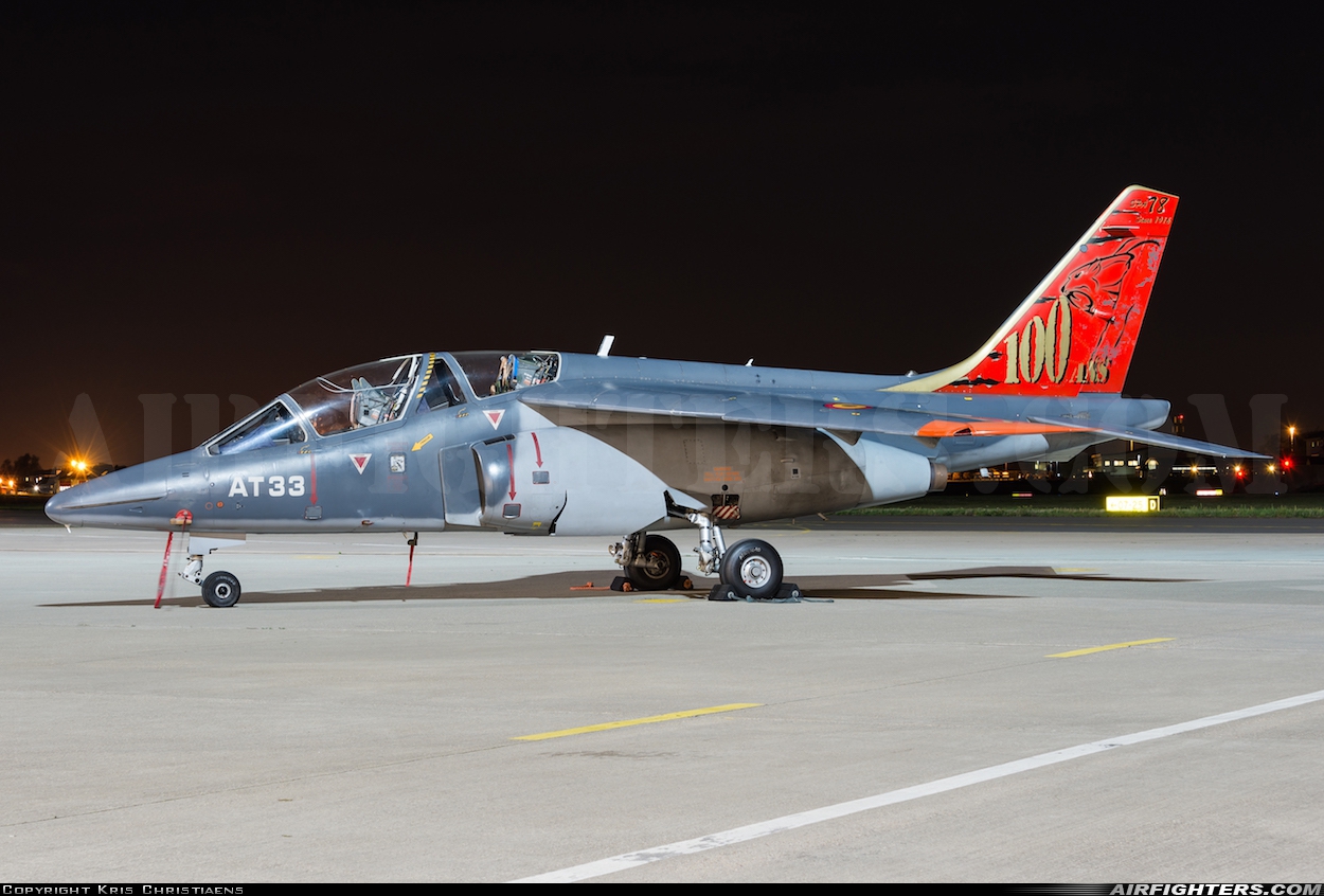 Belgium - Air Force Dassault/Dornier Alpha Jet 1B+ AT33 at Northolt (NHT / EGWU), UK