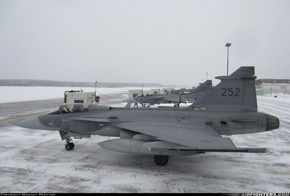 Sweden - Air Force Saab JAS-39C Gripen 39252 at Ronneby (RNB / ESDF), Sweden
