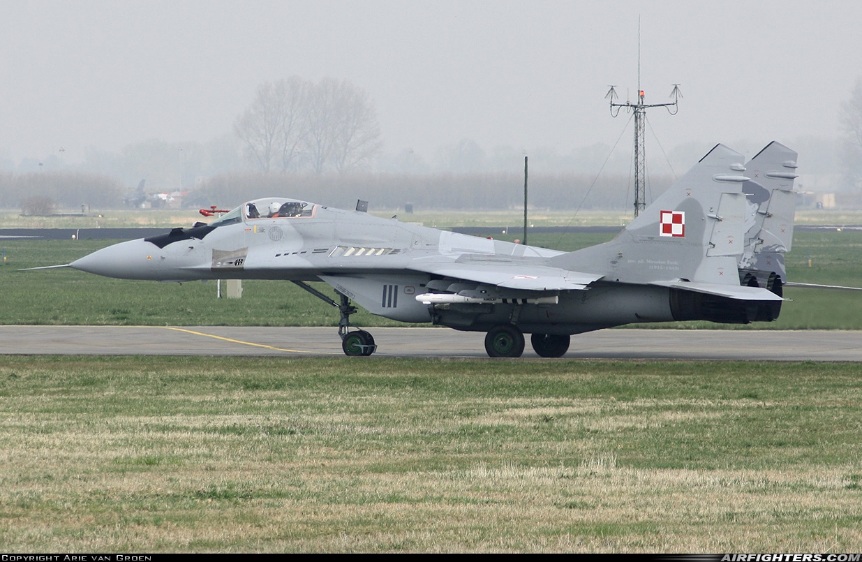 Poland - Air Force Mikoyan-Gurevich MiG-29A (9.12A) 111 at Leeuwarden (LWR / EHLW), Netherlands