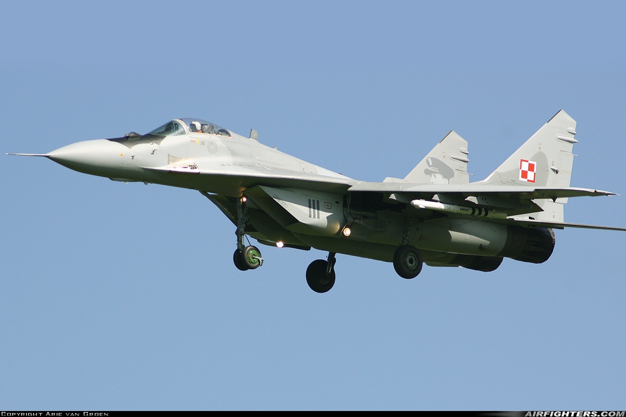Poland - Air Force Mikoyan-Gurevich MiG-29A (9.12A) 111 at Leeuwarden (LWR / EHLW), Netherlands