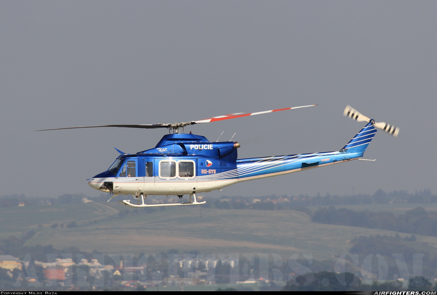 Czech Republic - Police Bell 412EP OK-BYS at Ostrava - Mosnov (OSR / LKMT), Czech Republic