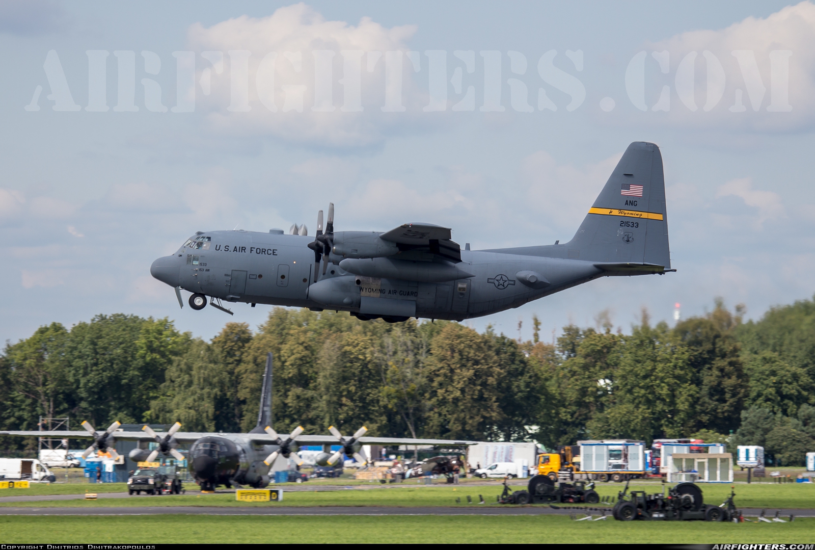 USA - Air Force Lockheed C-130H Hercules (L-382) 92-1533 at Radom - Sadkow (EPRA), Poland