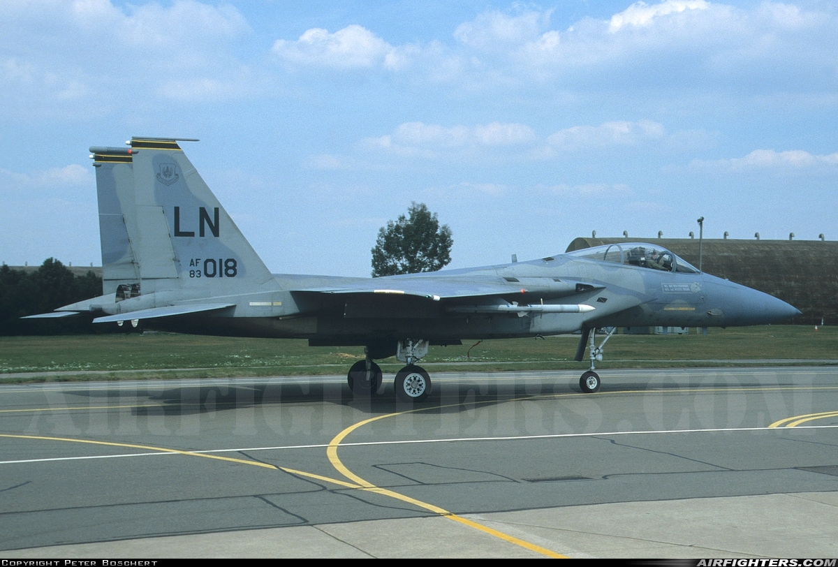 USA - Air Force McDonnell Douglas F-15C Eagle 83-0018 at Lakenheath (LKZ / EGUL), UK