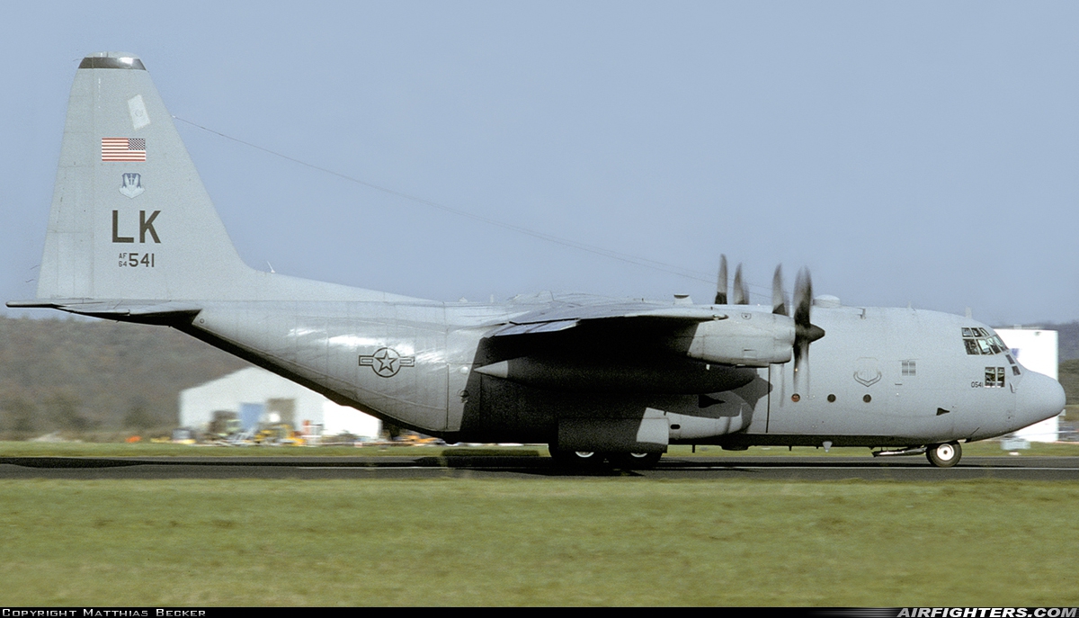 USA - Air Force Lockheed C-130E Hercules (L-382) 64-0541 at Saarbrucken (- Ensheim) (SCN / EDDR), Germany