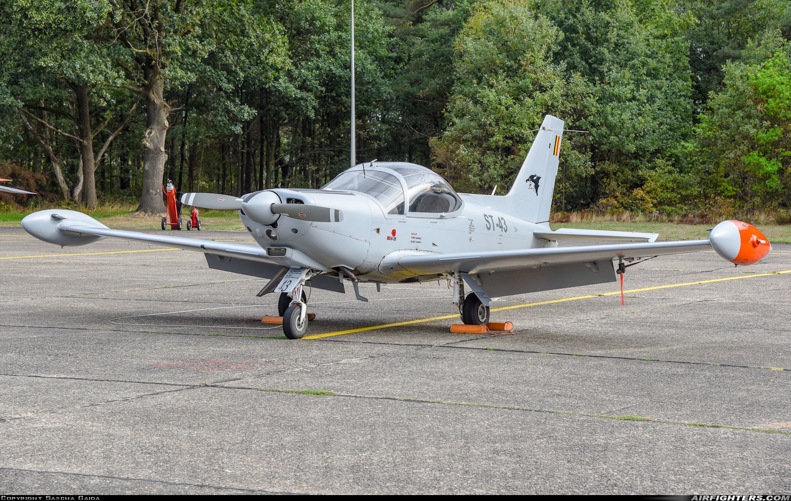 Belgium - Air Force SIAI-Marchetti SF-260D ST-43 at Kleine Brogel (EBBL), Belgium