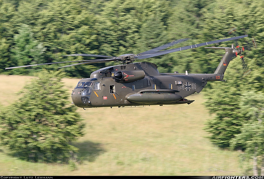 Germany - Army Sikorsky CH-53GS (S-65) 84+91 at Off-Airport - Heuberg Range, Germany