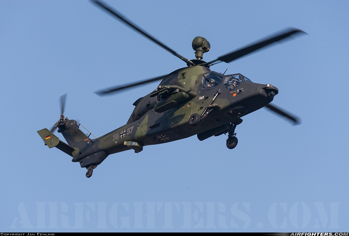Germany - Army Eurocopter EC-665 Tiger UHT 74+57 at Breda - Gilze-Rijen (GLZ / EHGR), Netherlands