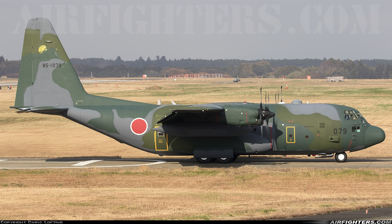 Japan - Air Force Lockheed C-130H Hercules (L-382) 85-1079 at Hyakuri (RJAH), Japan