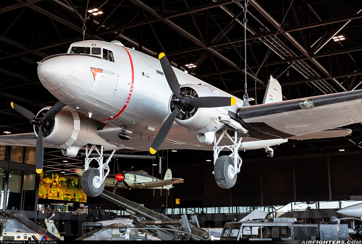 Netherlands - Air Force Douglas C-47A Skytrain T-443 at Utrecht - Soesterberg (UTC / EHSB), Netherlands