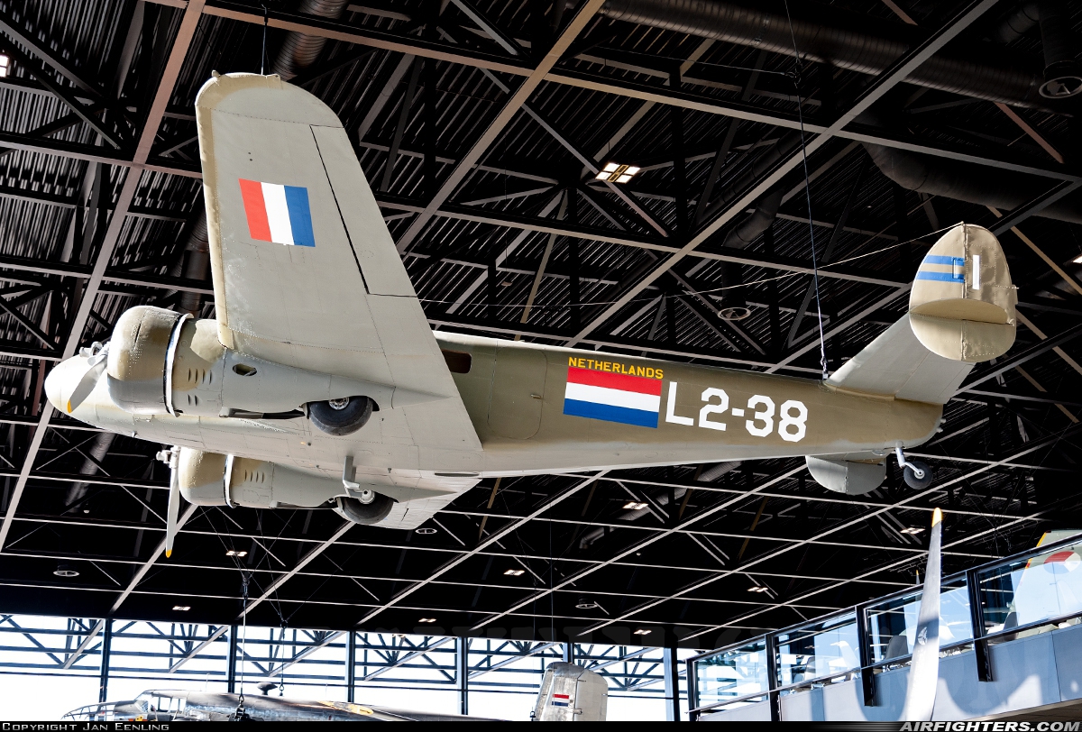 Netherlands - Navy Lockheed L-12A Electra Junior L2-38 at Utrecht - Soesterberg (UTC / EHSB), Netherlands
