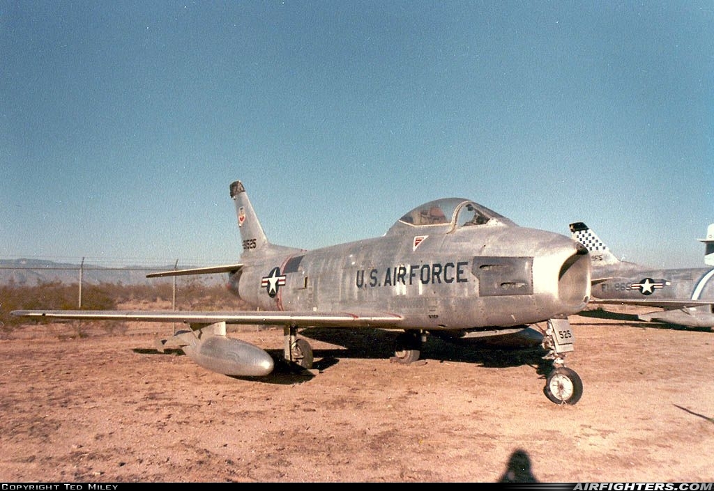 USA - Air Force North American F-86H Sabre 53-1525 at Tucson - Davis-Monthan AFB (DMA / KDMA), USA