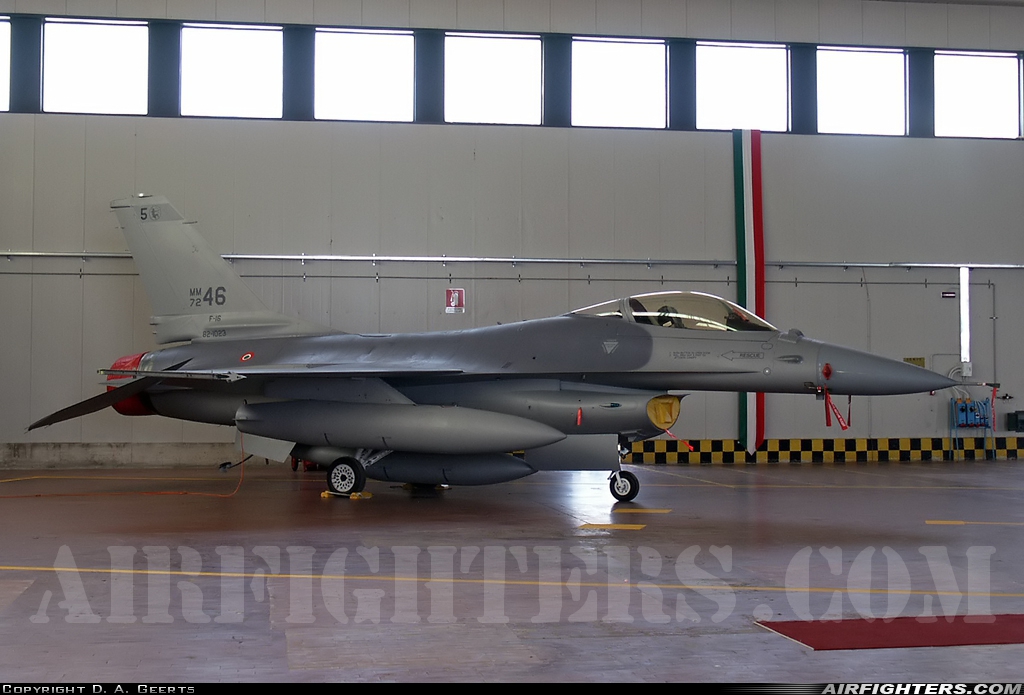 Italy - Air Force General Dynamics F-16A/ADF Fighting Falcon MM7246 at Trapani - Birgi (TPS / LICT), Italy